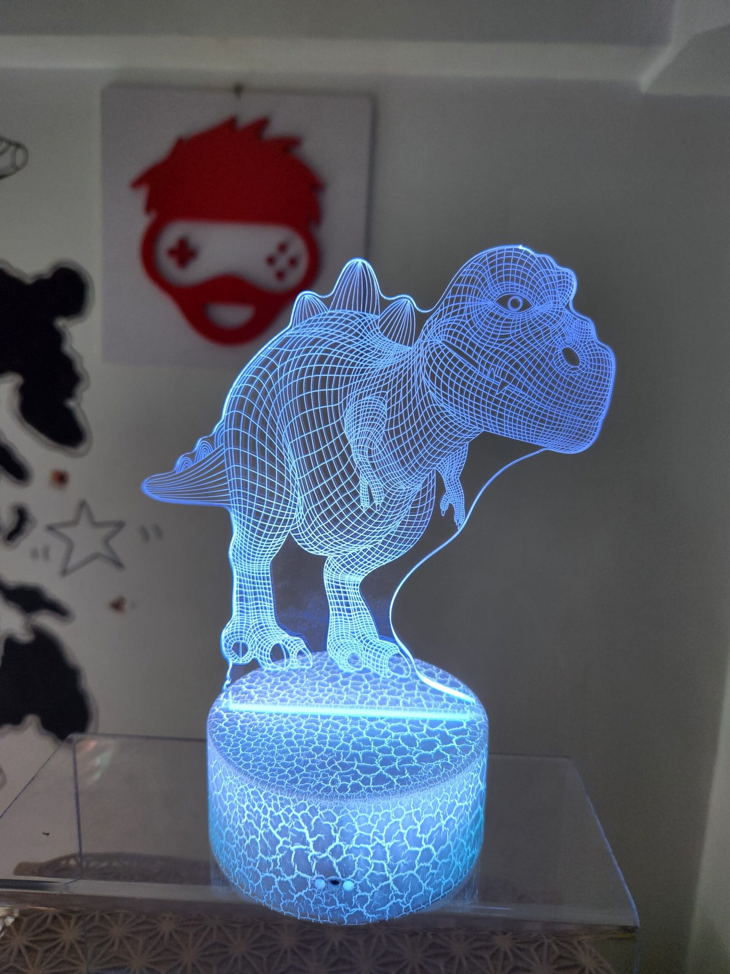 Lampe 3D Dinosaures 16 Cm