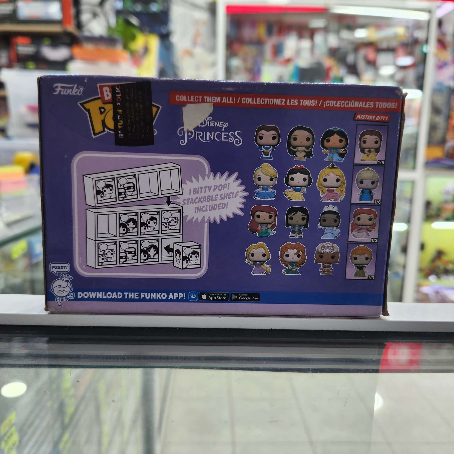 Disney Princesses - Pack 4 figurines Bitty POP! Ariel 2,5 cm