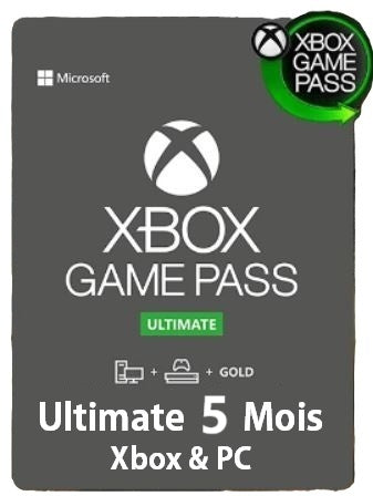 Abonnement Xbox Game Pass Ultimate (05 Mois) Xbox & PC