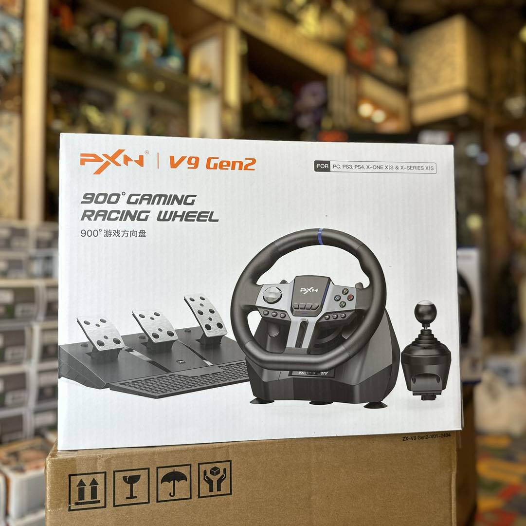 Volant Gaming PXN-V9 GEN2 Wheel + Levier de Vitesse