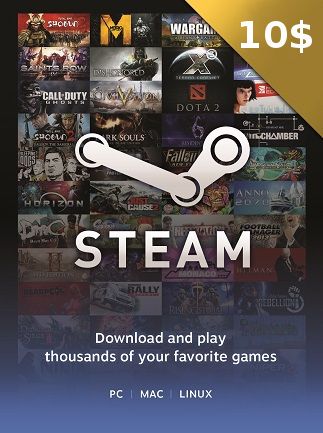 Carte Steam Wallet 10$