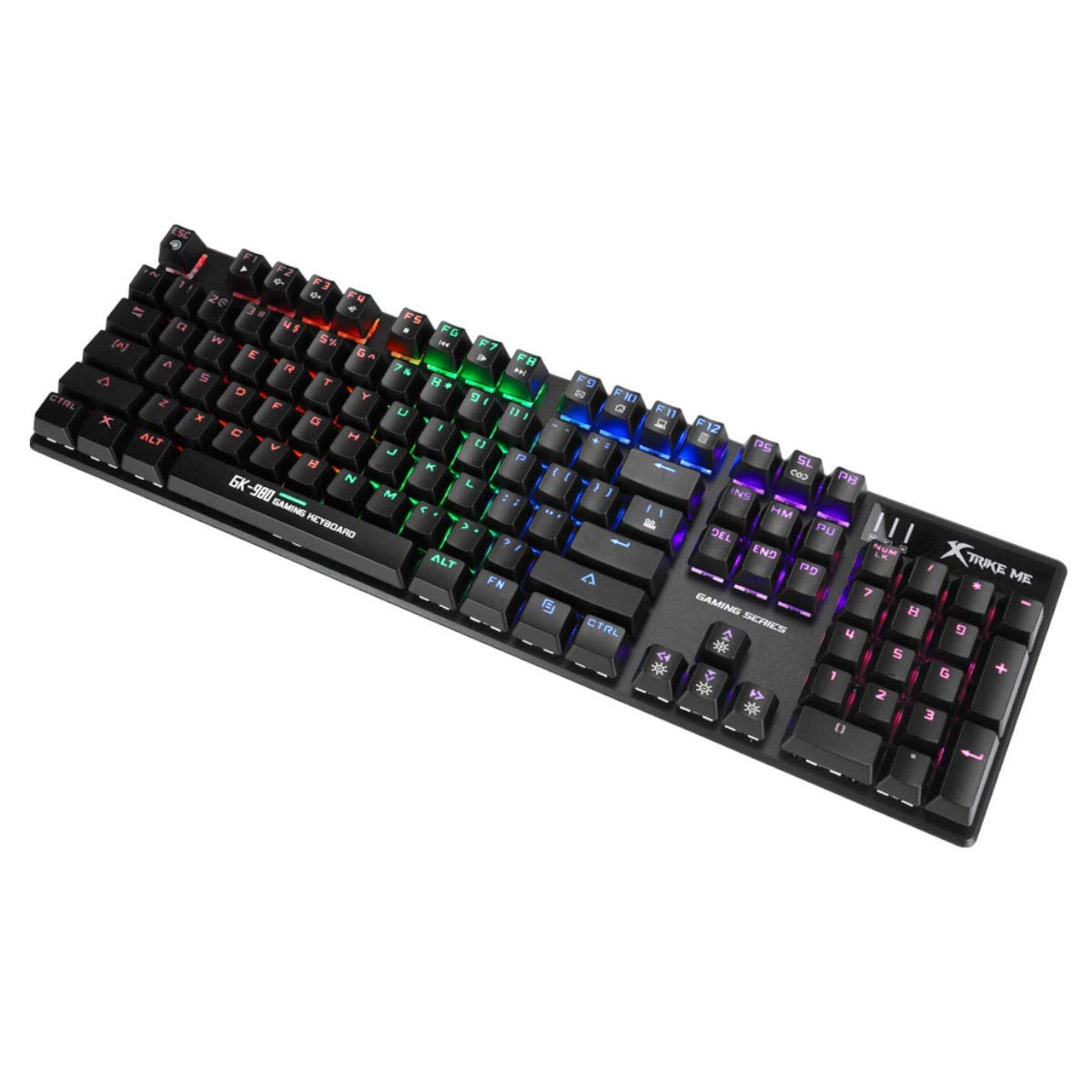 Clavier Mécanique Rgb Xtrike Me Rainbow Gk 980