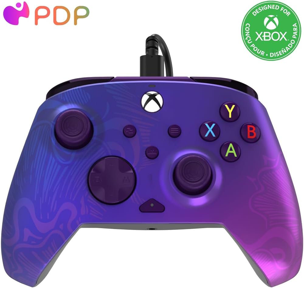 Manette PDP Rematch Xbox Series X|S et PC purple fade