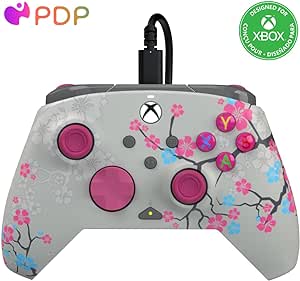 Manette PDP Rematch GLOW Xbox Series X|S et PC Cherry Blossom