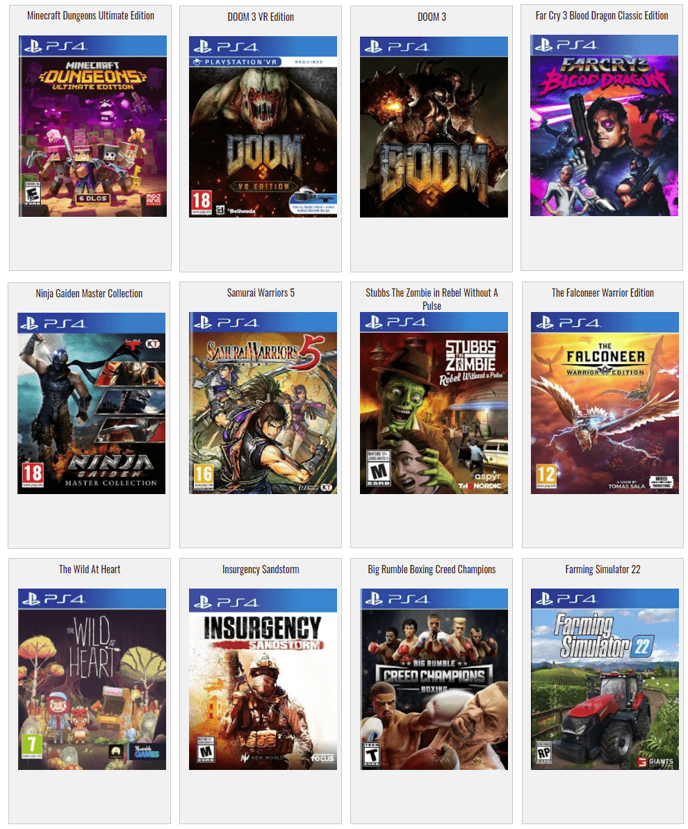 Chargement Jeux PS4 (Version 12.02 Maximum)