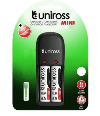 Pile AA Rechargeable Avec Chargeur Uniross
