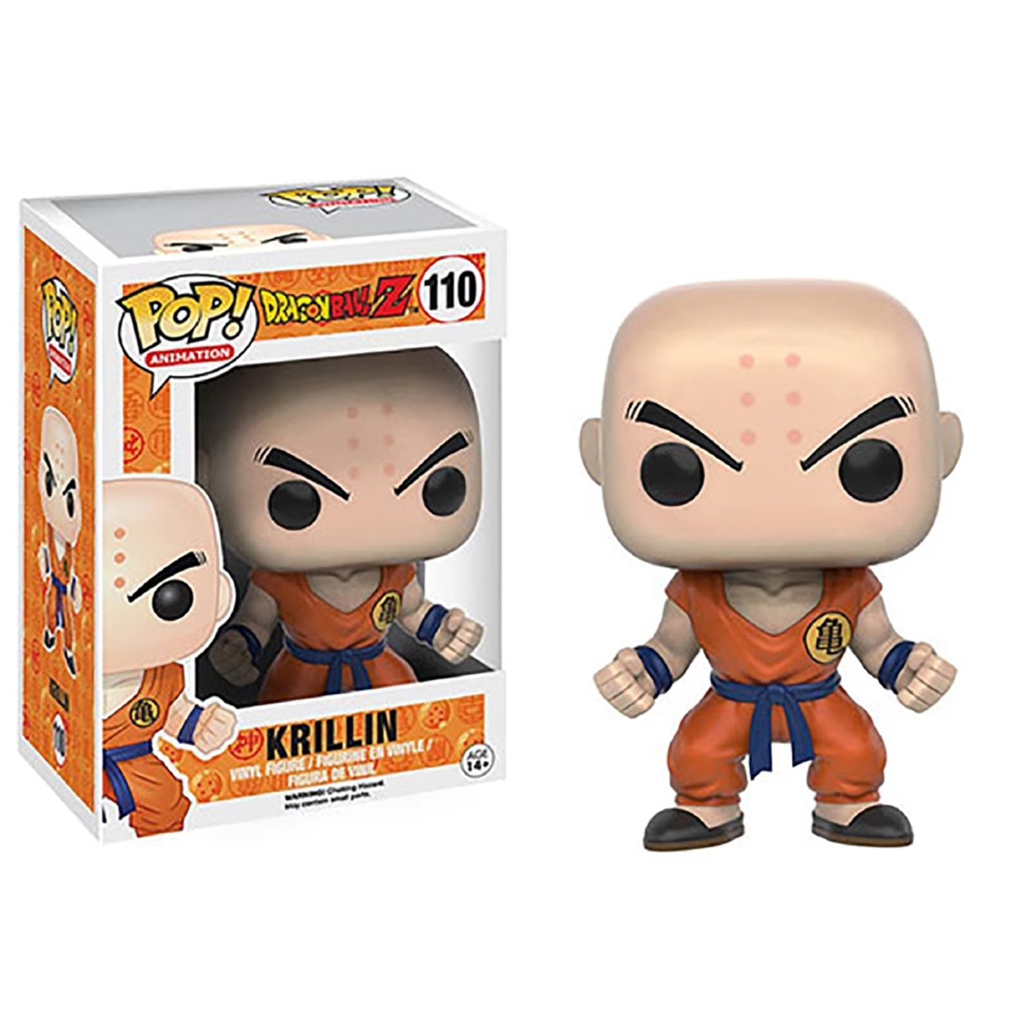 Figurine Pop Krillin Dragon Ball Z N°110 (Sans Boite)