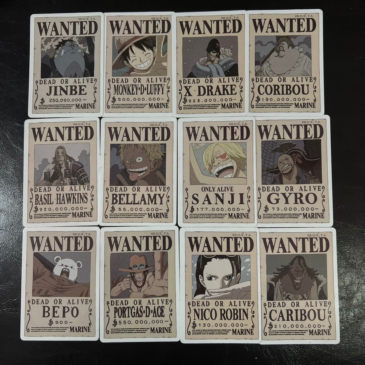 Pack de Stickers One Piece Wanted (V2)