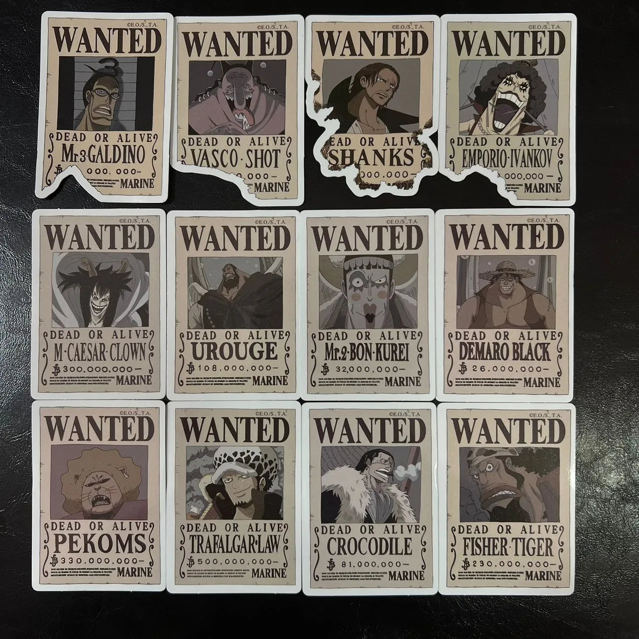 Pack de Stickers One Piece Wanted (V2)
