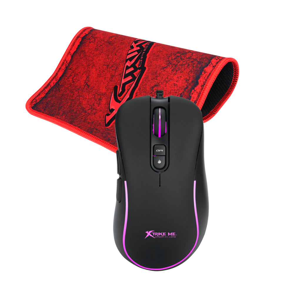 Combo Souris Filaire + Tapis Xtrike Me Gm290