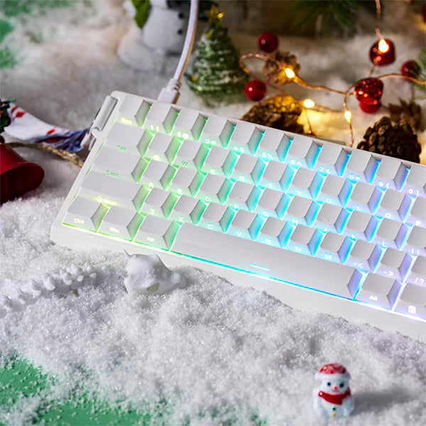 Clavier Gaming magnétique filaire Mad 68 HE | "Blanc" Madlions