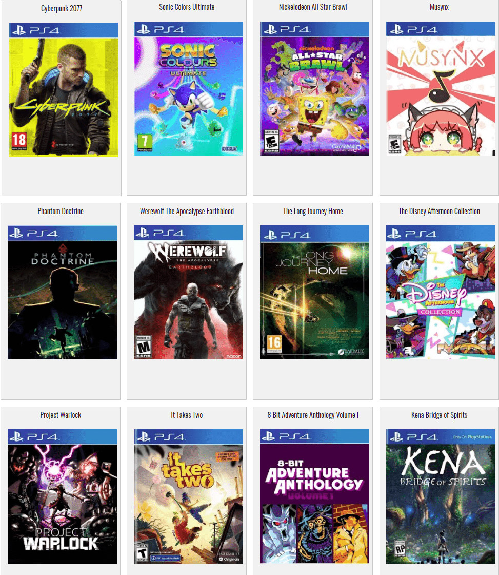 Chargement Jeux PS4 (Version 12.02 Maximum)