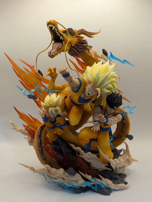 Figurine Super Saiyen Goku/Gohan/Goten 28 cm -Dragon Ball Z-