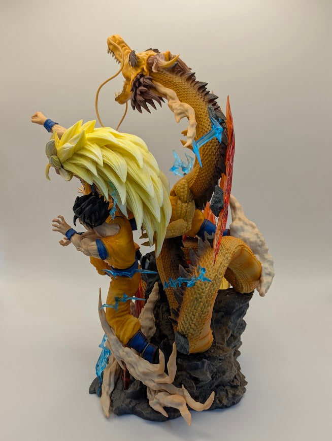 Figurine Super Saiyen Goku/Gohan/Goten 28 cm -Dragon Ball Z-