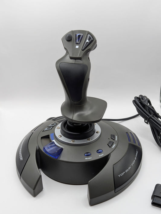 Joystick Thrustmaster Top Gun Fox 2 Pro - PS2 + Adaptateur USB Occasion ♻️