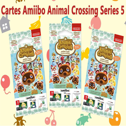 Cartes Amiibo Animal Crossing Serie 5 | 3 cards including 1 special card | Nintendo