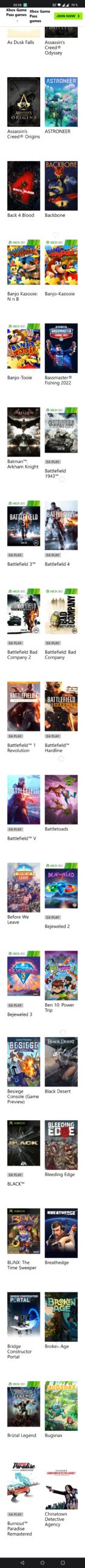 Chargement de Jeux XBOX ONE (GAME PASS)