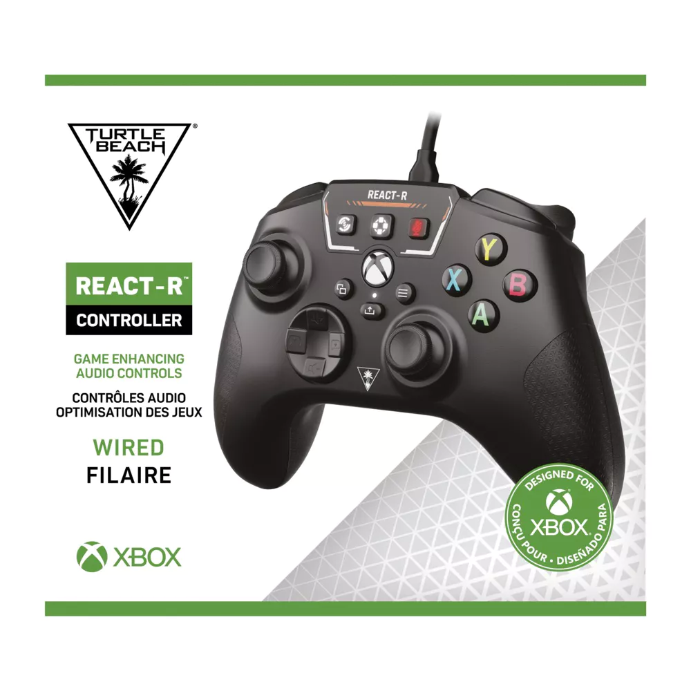 Manette xbox one / series Turtle Beach Black React R Controller