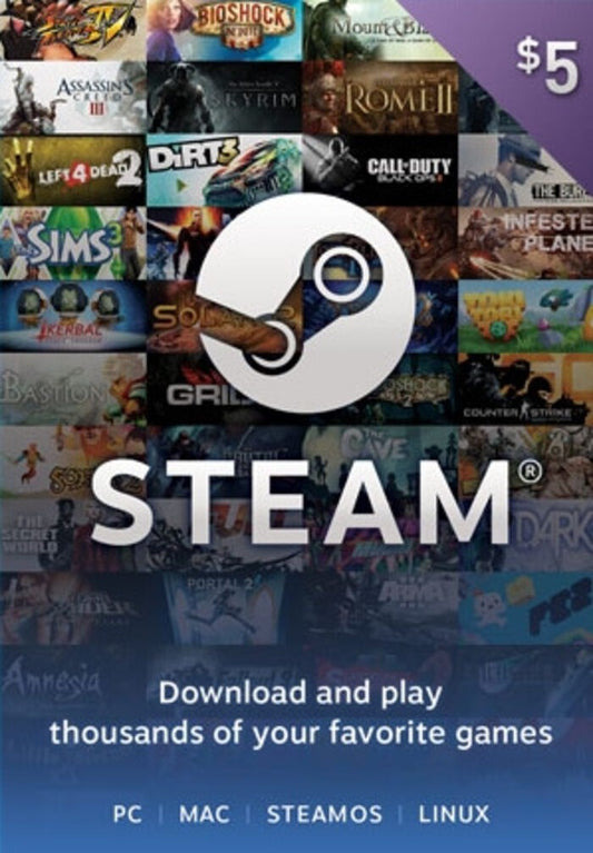 Carte Steam Wallet 05$