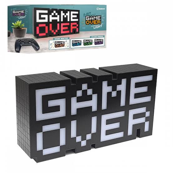 Lampe Gamer LED RGB "8-Bit Game Over" + Rythmique