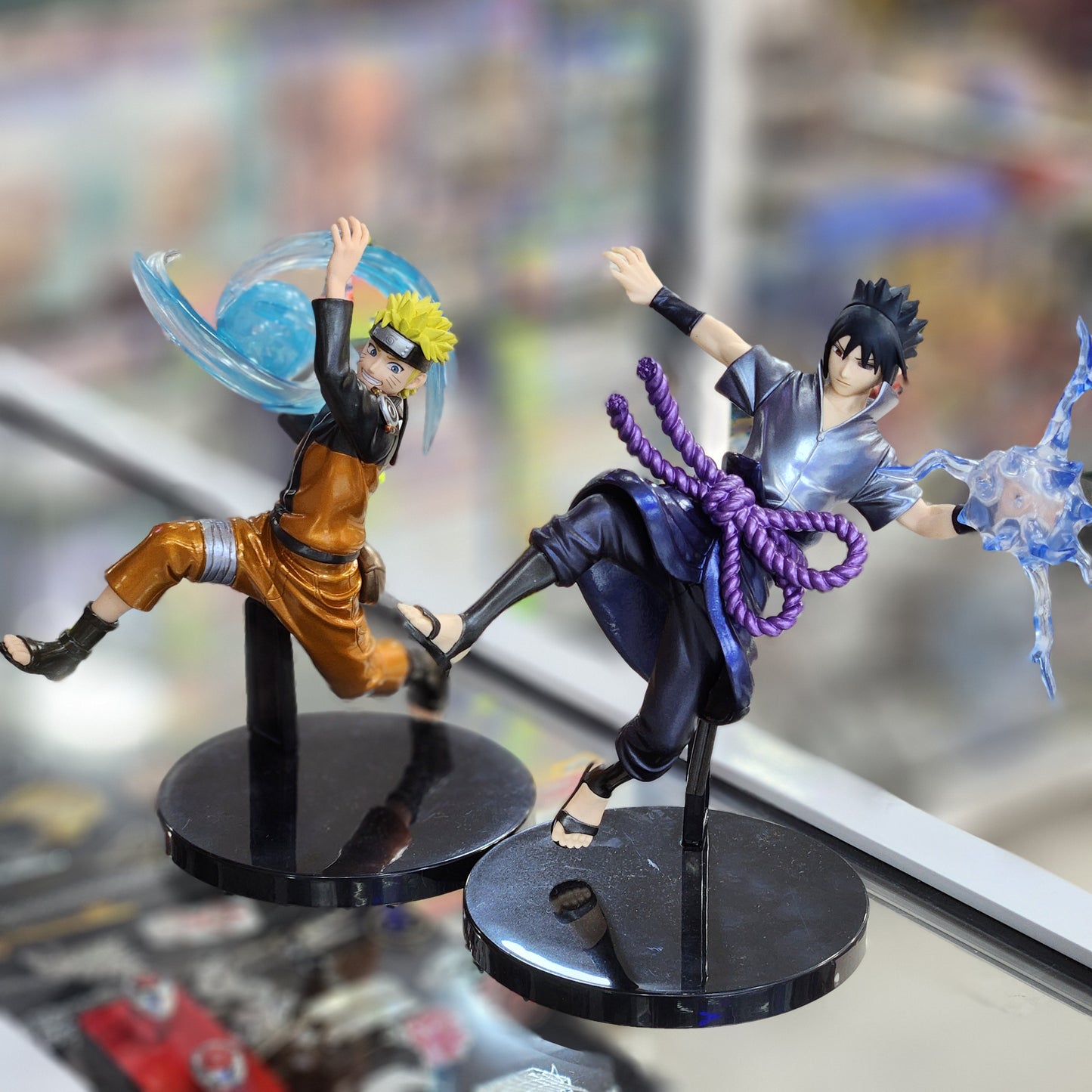 Figurines Naruto et Sasuke Du Collector -Naruto Storm Connections-