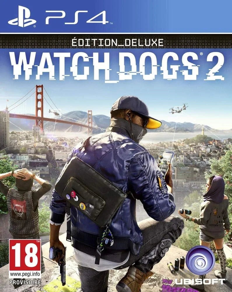 Watch Dogs 2 Edition Deluxe PS4 - code used (map + lithographies) Occasion ♻️
