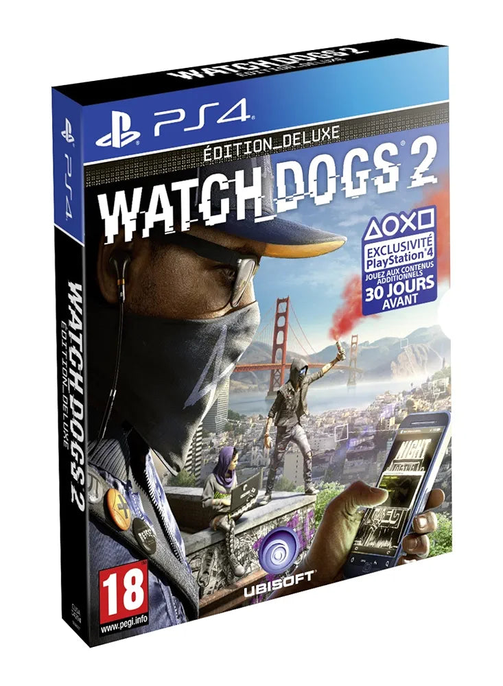 Watch Dogs 2 Edition Deluxe PS4 - code used (map + lithographies) Occasion ♻️
