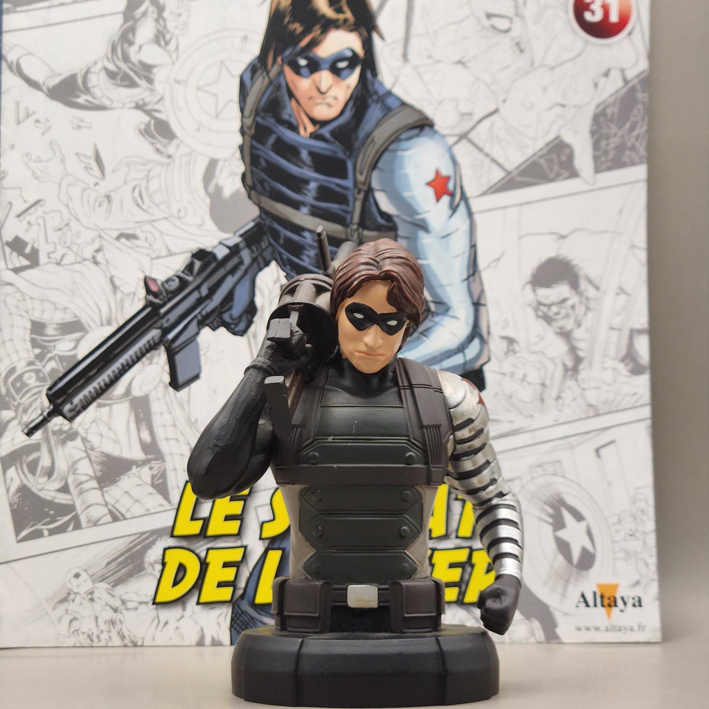 Figurine Bustes Altaya -Marvel- Winter Soldier 10cm