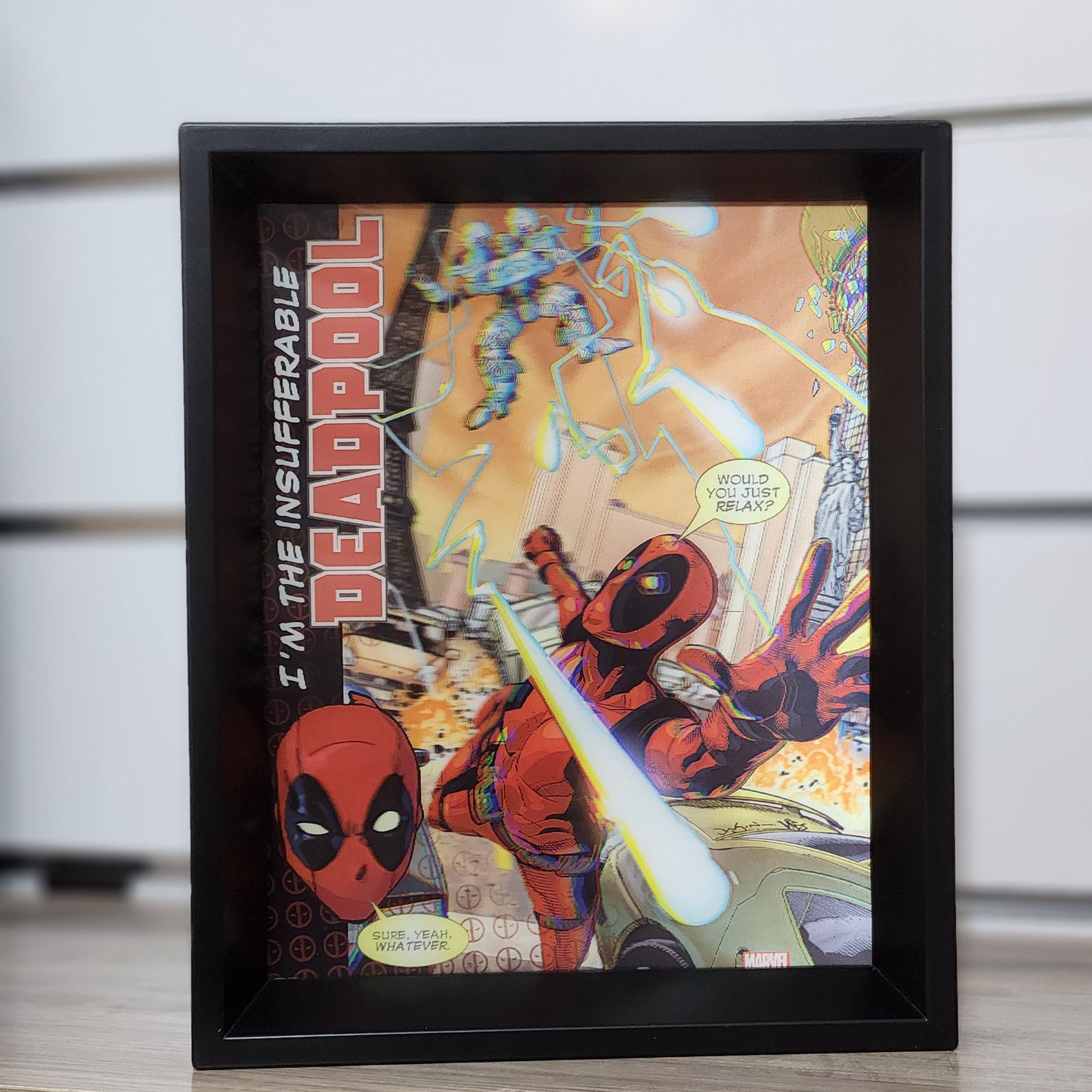 Cadre 3D Lenticulair DeadPool 29x24 cm