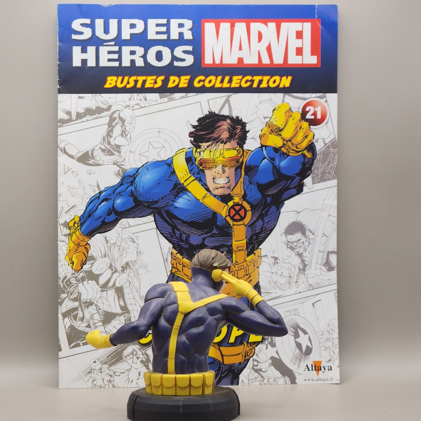 Figurine Bustes Altaya -Marvel- Cyclops 10cm
