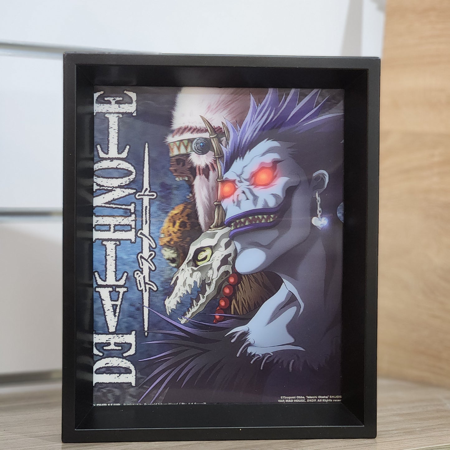 Cadre 3D Lenticulaire Death Note 29x24 cm