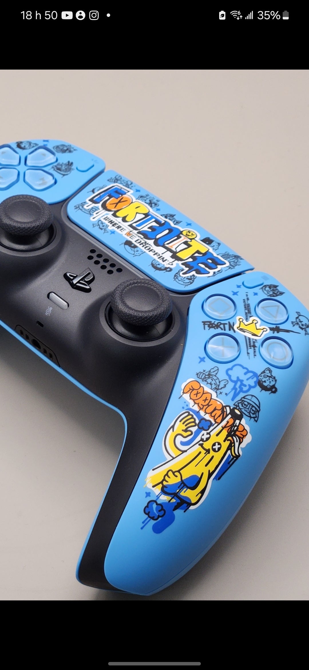 Manette Dualsense PlayStation 5 limite d'édition fortnite