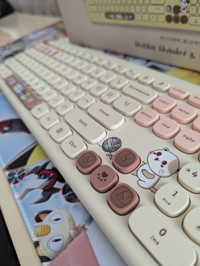 Clavier ı GEEZER Keyboard and Mouse (Wireless) Cute Cat Shape