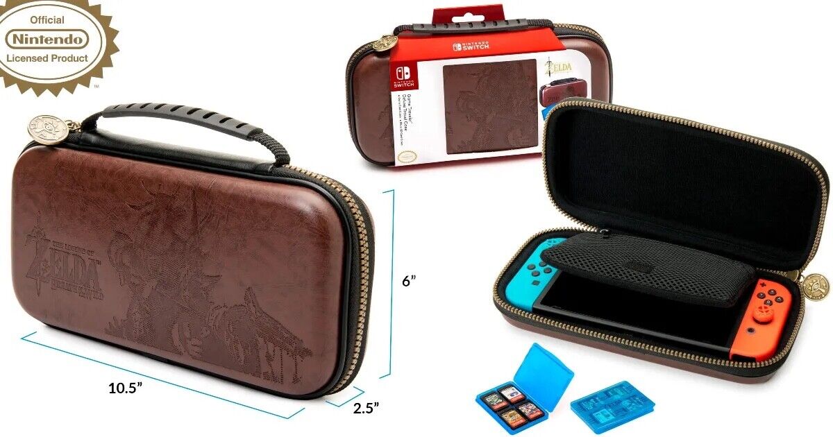 Pochette Nintendo Switch Traveler Deluxe | Zelda Breath of the Wild - Brown