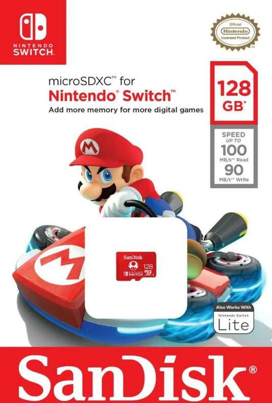 Carte Mémoire microSDXC SanDisk 128 Go Nintendo Switch