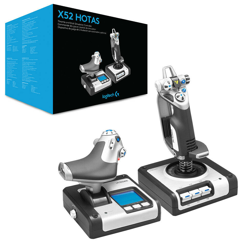 Logitech G X52  HOTAS  Flight and Space Simulator Throttle & Stick Simulation Controller