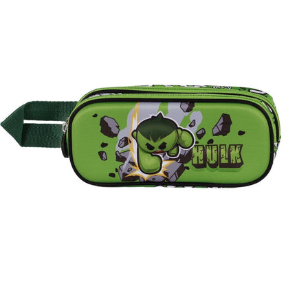 Trousse Marvel Avengers Hulk Greenmass 3D double pencil