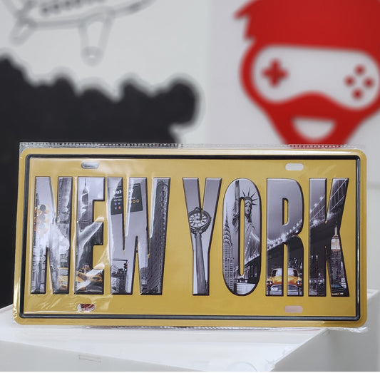 Plaque Decorative En Metal (30.5 cm x 15.5 cm)