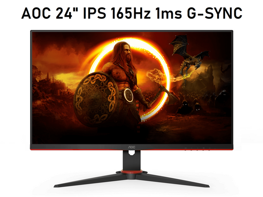 Ecran AOC 24"  IPS 165Hz 1Ms G-SYNC (Parfait Etat)