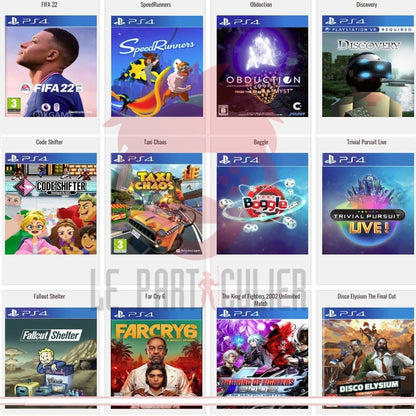 Chargement Jeux PS4 (Version 12.02 Maximum)