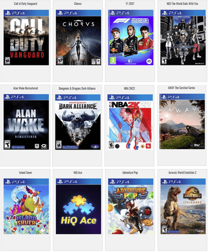 Chargement Jeux PS4 (Version 12.02 Maximum)