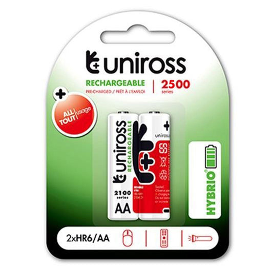 Piles Rechargeable 2500mah Uniross