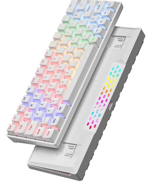 Clavier Mécanique Filaire 60% Zifriend KA646 "Blanc"