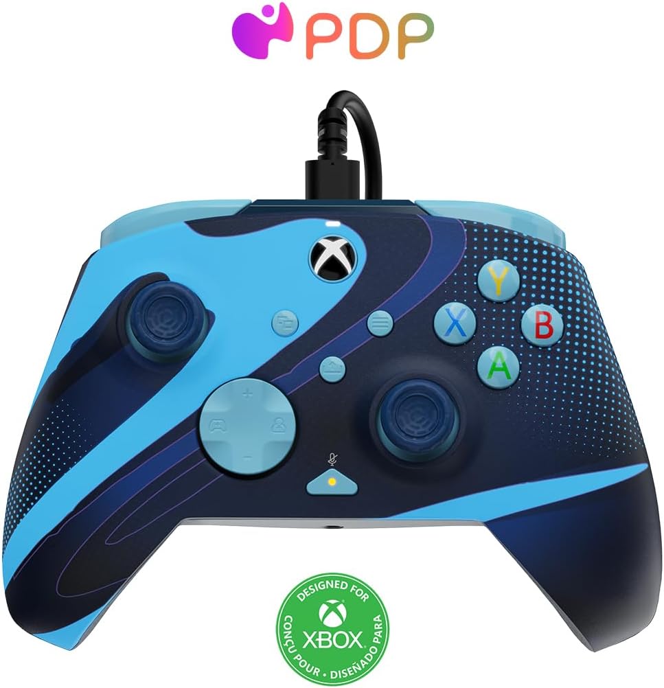 Manette PDP Rematch Xbox Series X|S et PC BLUE TIDE