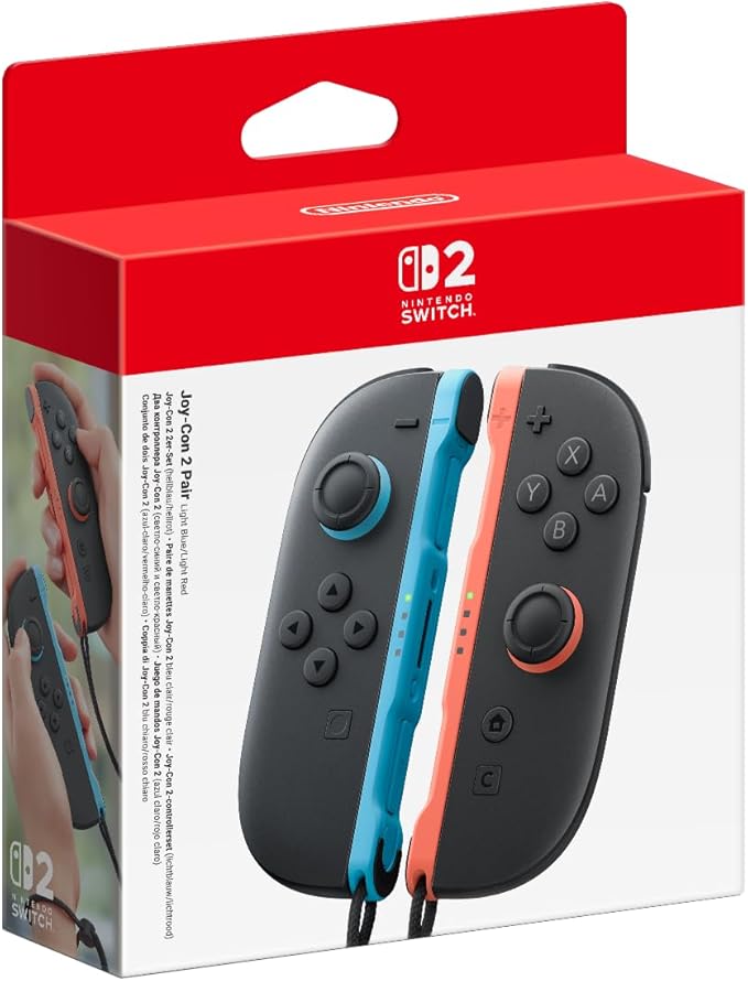 Manette Nintendo JoyCon 2 Rouge et Bleu