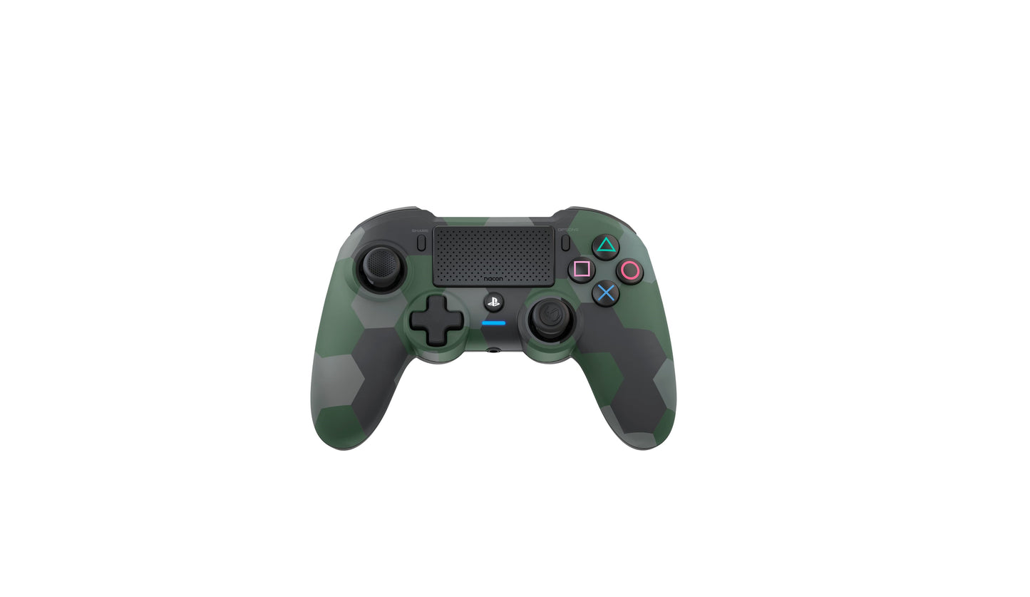 Manette PS4 Asymmetric Wireless Controller Camo Green