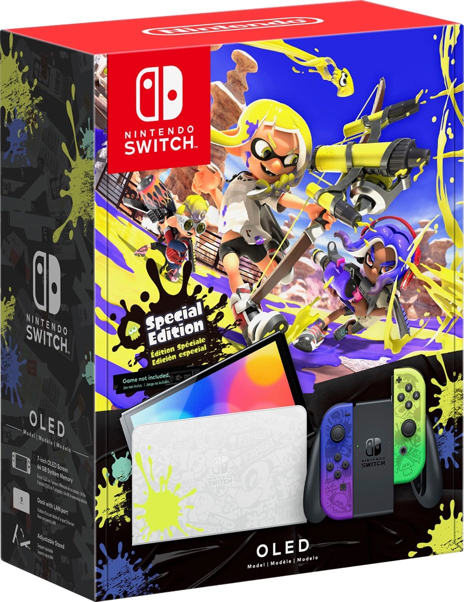 Console Nintendo Switch model Oled Splatoon 3 édition limitée
