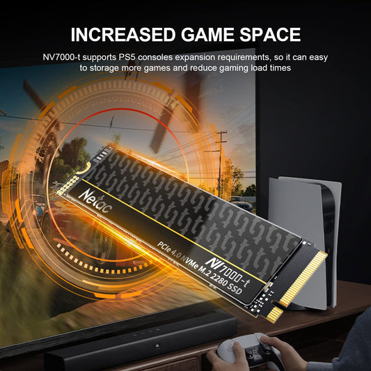 Netac NV7000-t 2TB NVMe 1.4 Internal SSD M.2 PCIe 4.0 + Dissipateur offert