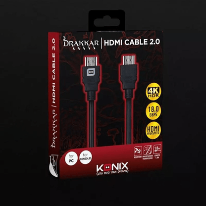 Câble Hdmi 2.0 1,8m - Drakkar Pour console &amp; PC