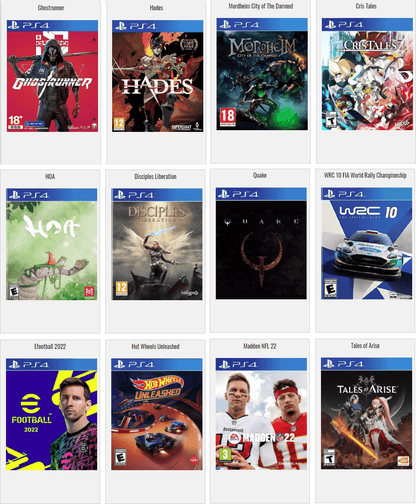 Chargement Jeux PS4 (Version 12.02 Maximum)